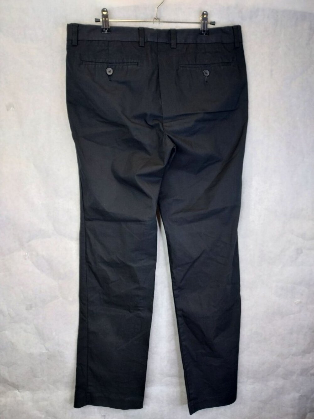 Joe Fresh Straight Flex Pants Men's 34x31 Flat Front Black Slacks Stretch Preppy - Picture 7 of 14